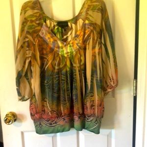 Large flowy blouse